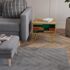 EARTHY FIGURES Nachttisch in Eiche-Optik