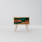 EARTHY FIGURES Nachttisch in Eiche-Optik