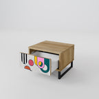 COOL STORY Nachttisch in Eiche-Optik