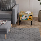 ABSTRACT FACES Nachttisch in Eiche-Optik