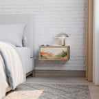 WATERCOLOUR PEAKS Nightstand in Oak Effect