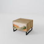 WATERCOLOUR PEAKS Nightstand in Oak Effect