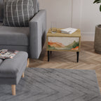 WATERCOLOUR PEAKS Nightstand in Oak Effect