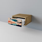 ABSTRACT LANDSCAPE Nachttisch in Eiche-Optik