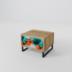 CIRCULAR RHAPSODY Nachttisch in Eiche-Optik