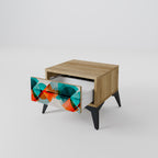 CIRCULAR RHAPSODY Nachttisch in Eiche-Optik