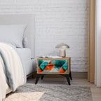 CIRCULAR RHAPSODY Nachttisch in Eiche-Optik