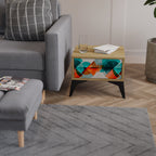 CIRCULAR RHAPSODY Nachttisch in Eiche-Optik