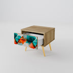 CIRCULAR RHAPSODY Nachttisch in Eiche-Optik