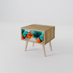 CIRCULAR RHAPSODY Nachttisch in Eiche-Optik