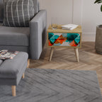 CIRCULAR RHAPSODY Nachttisch in Eiche-Optik