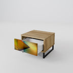 PIERCING SHARPNESS Nachttisch in Eiche-Optik