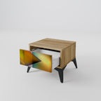 PIERCING SHARPNESS Nachttisch in Eiche-Optik