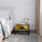 PIERCING SHARPNESS Nachttisch in Eiche-Optik