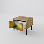 PIERCING SHARPNESS Nachttisch in Eiche-Optik