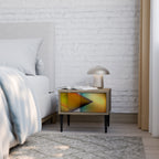 PIERCING SHARPNESS Nachttisch in Eiche-Optik