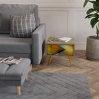 PIERCING SHARPNESS Nachttisch in Eiche-Optik