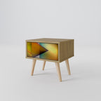 PIERCING SHARPNESS Nachttisch in Eiche-Optik