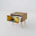 PIERCING SHARPNESS Nachttisch in Eiche-Optik