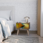 PIERCING SHARPNESS Nachttisch in Eiche-Optik