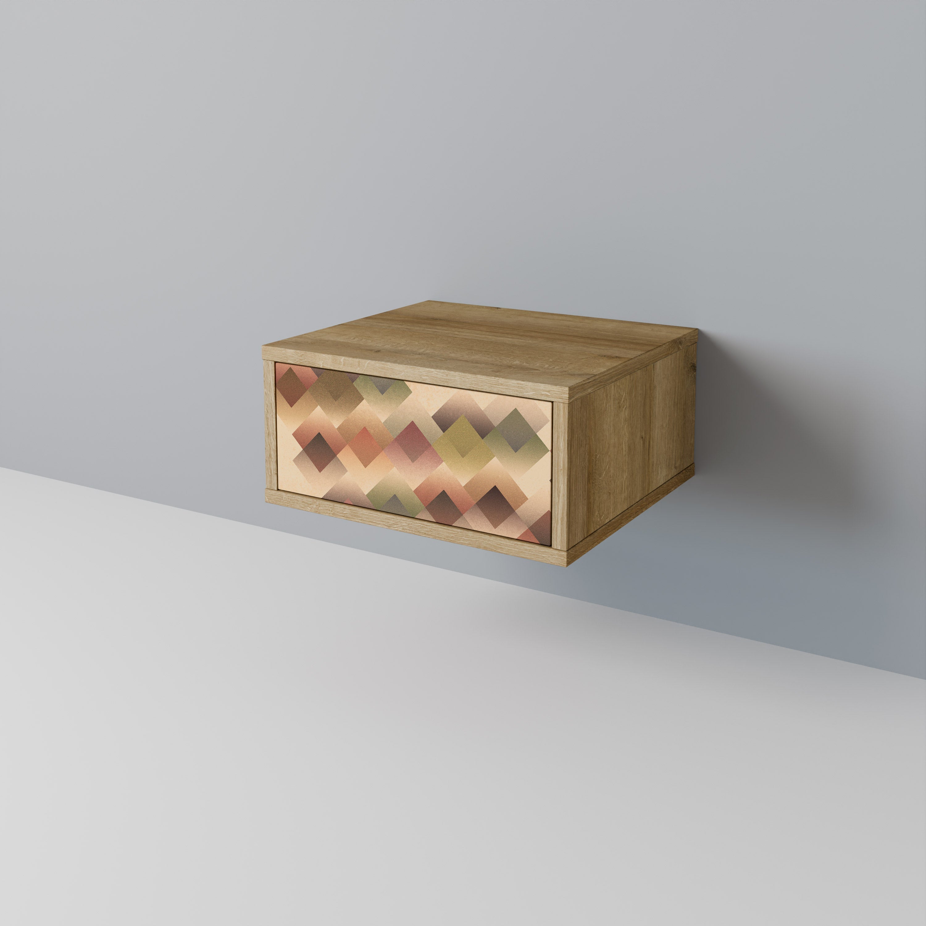 GEOMETRIC FUSION Nachttisch in Eichenoptik