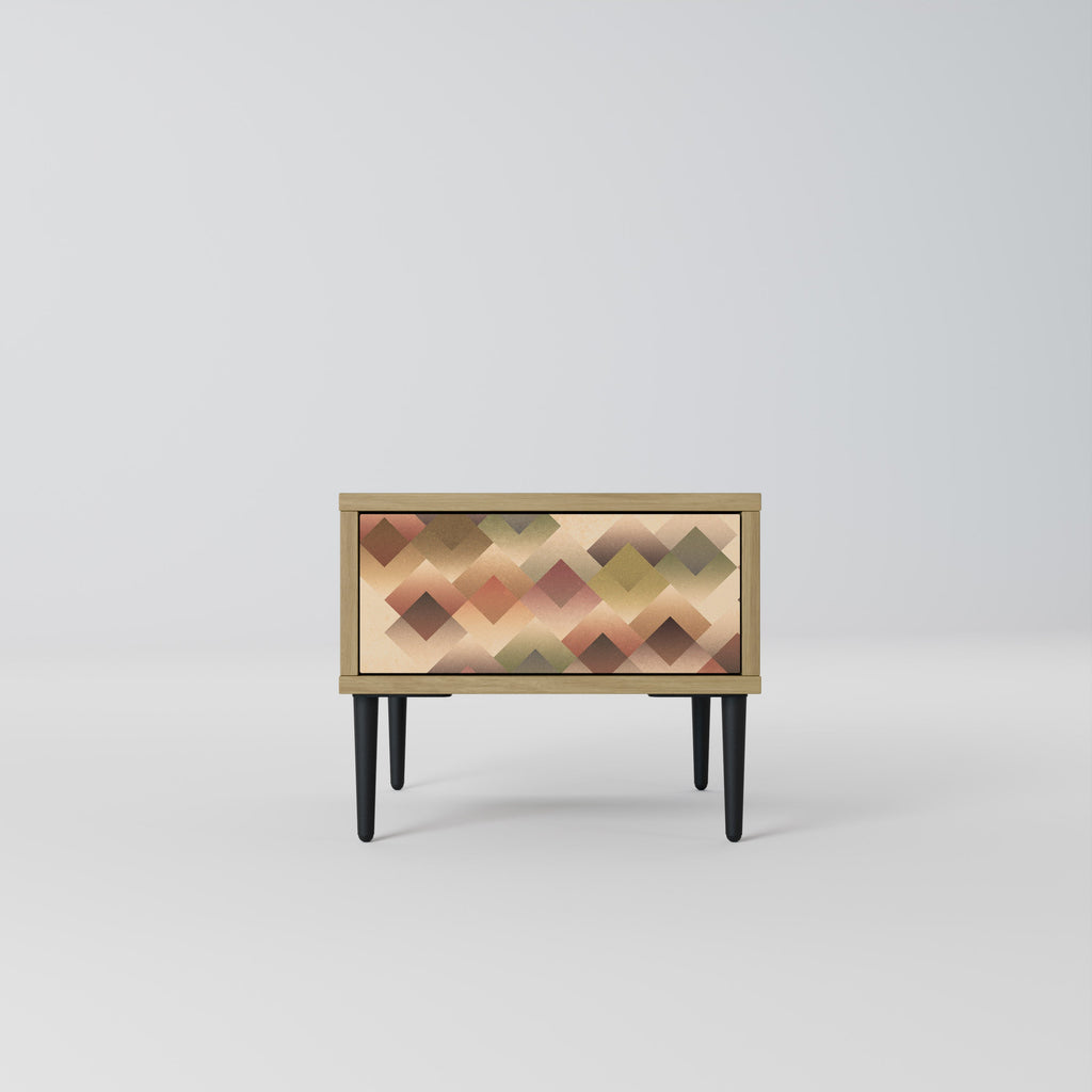 GEOMETRIC FUSION Nachttisch in Eichenoptik