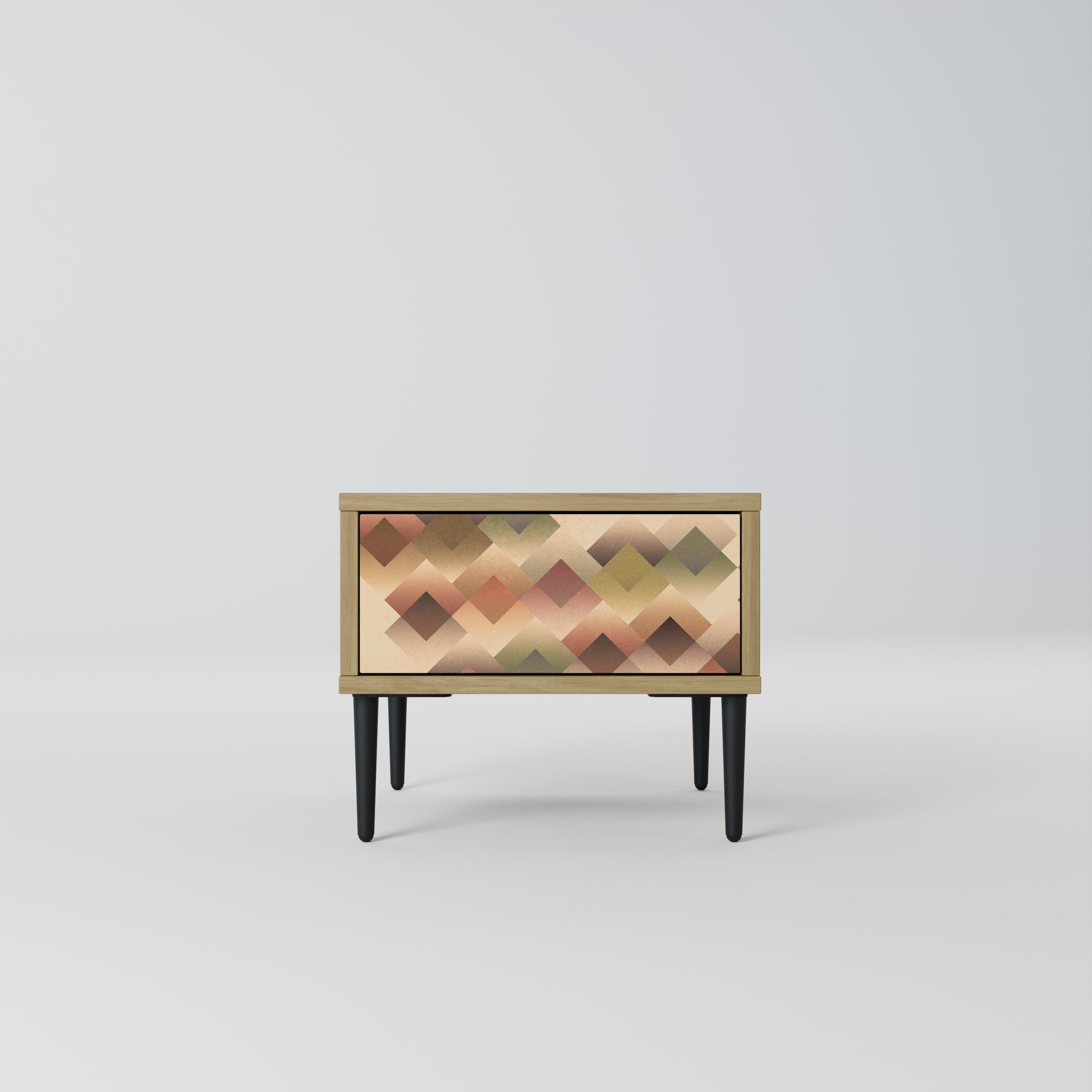 GEOMETRIC FUSION Nachttisch in Eichenoptik
