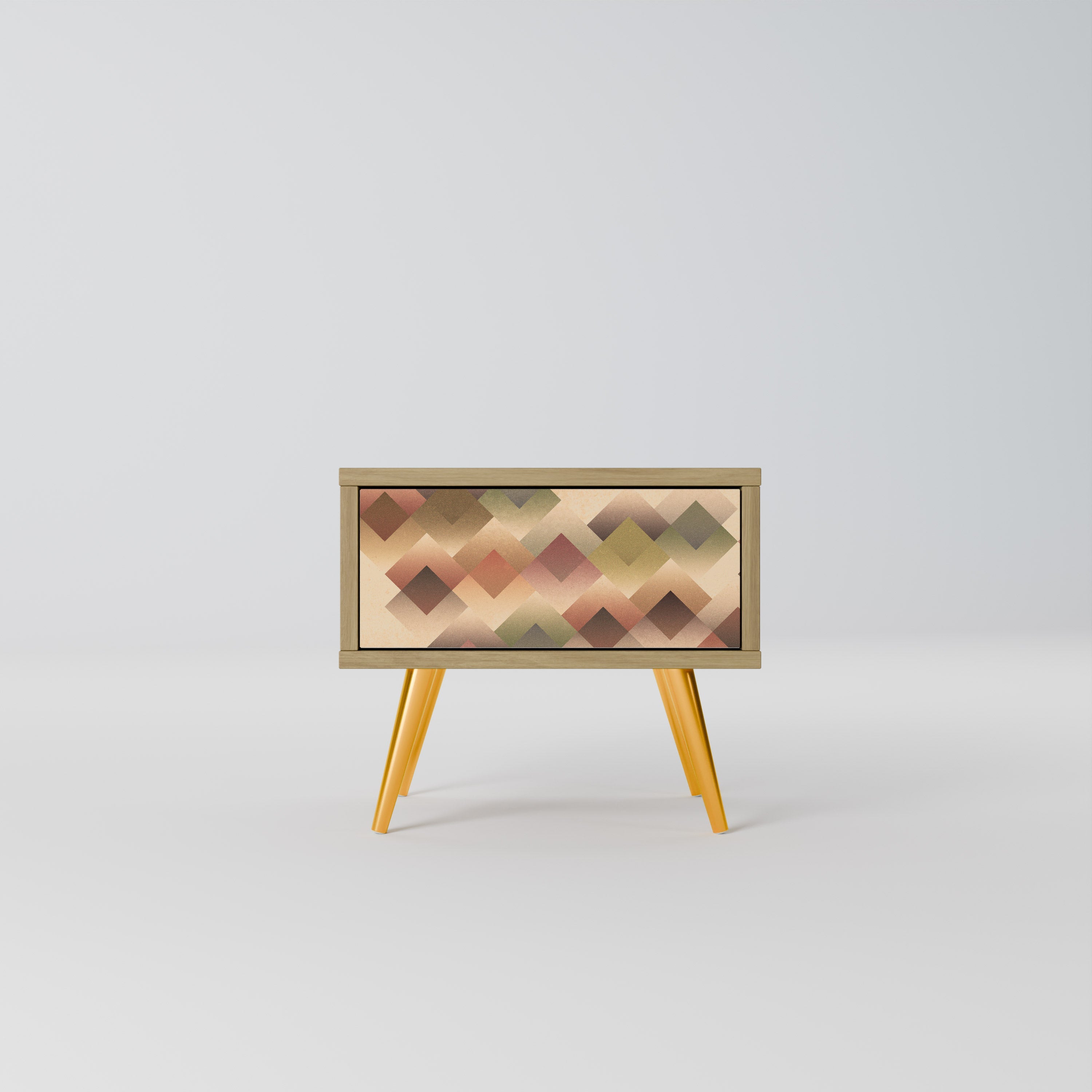 GEOMETRIC FUSION Nachttisch in Eichenoptik