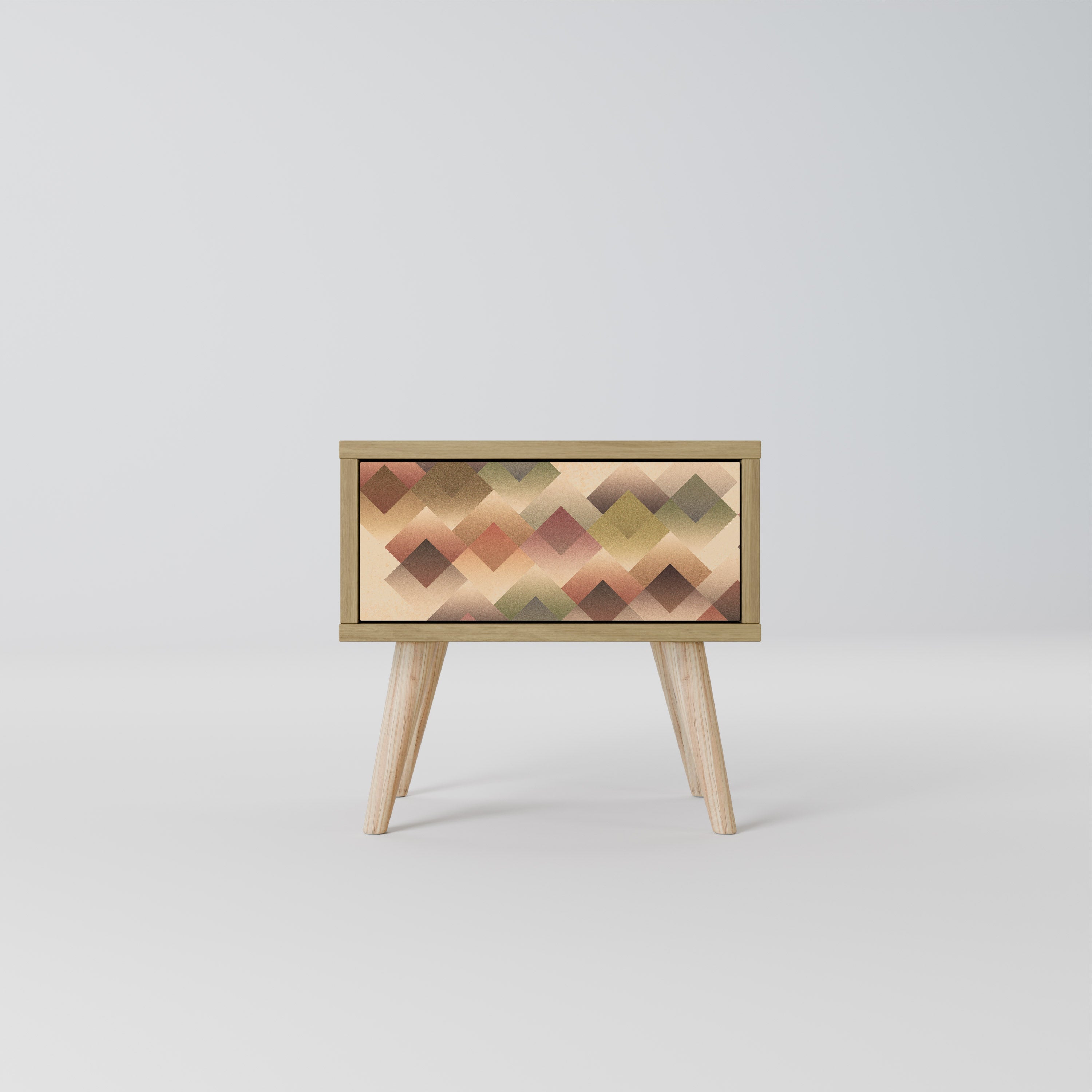 GEOMETRIC FUSION Nachttisch in Eichenoptik