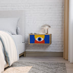 GEOMETRIC EYES Nachttisch in Eiche-Optik