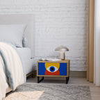 GEOMETRIC EYES Nachttisch in Eiche-Optik