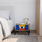 GEOMETRIC EYES Nachttisch in Eiche-Optik