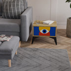 GEOMETRIC EYES Nachttisch in Eiche-Optik