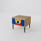 GEOMETRIC EYES Nachttisch in Eiche-Optik