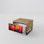 COLORFUL SOUNDS Nightstand in Oak Effect