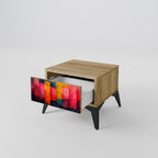 COLORFUL SOUNDS Nightstand in Oak Effect
