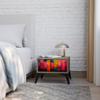 COLORFUL SOUNDS Nightstand in Oak Effect