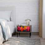 COLORFUL SOUNDS Nightstand in Oak Effect