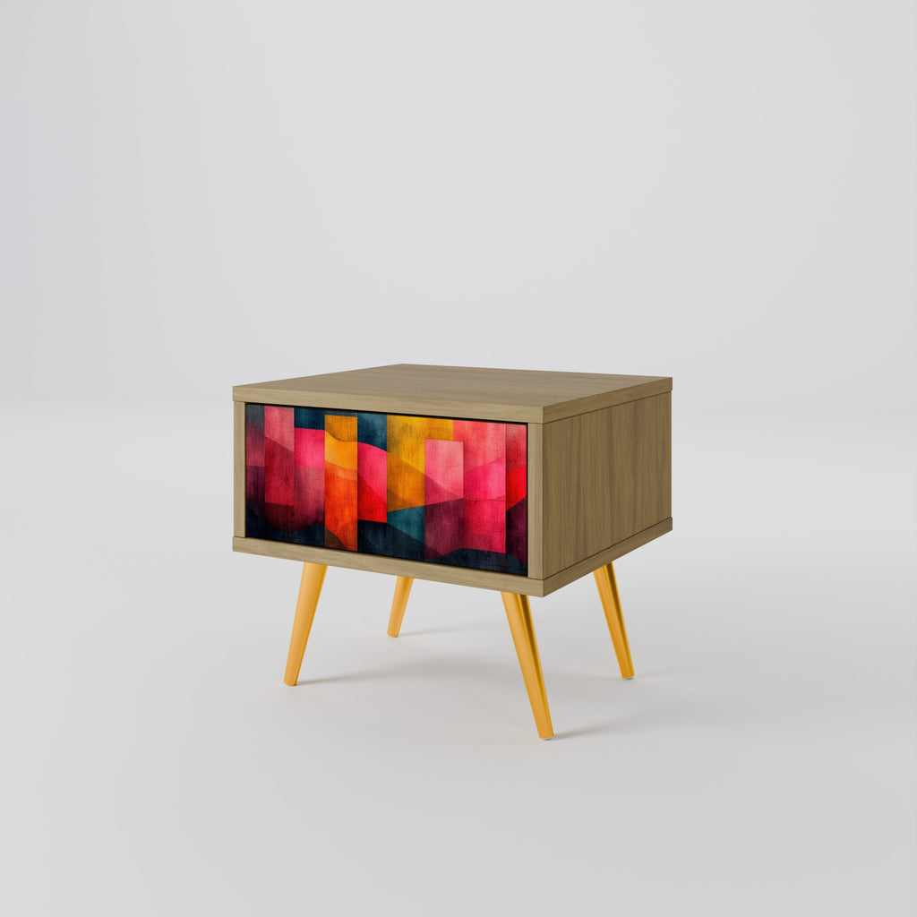 COLORFUL SOUNDS Nachttisch in Eichenoptik