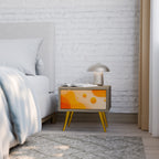 ORANGE ARRANGEMENT Nachttisch in Eiche-Optik