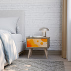 ORANGE ARRANGEMENT Nachttisch in Eiche-Optik