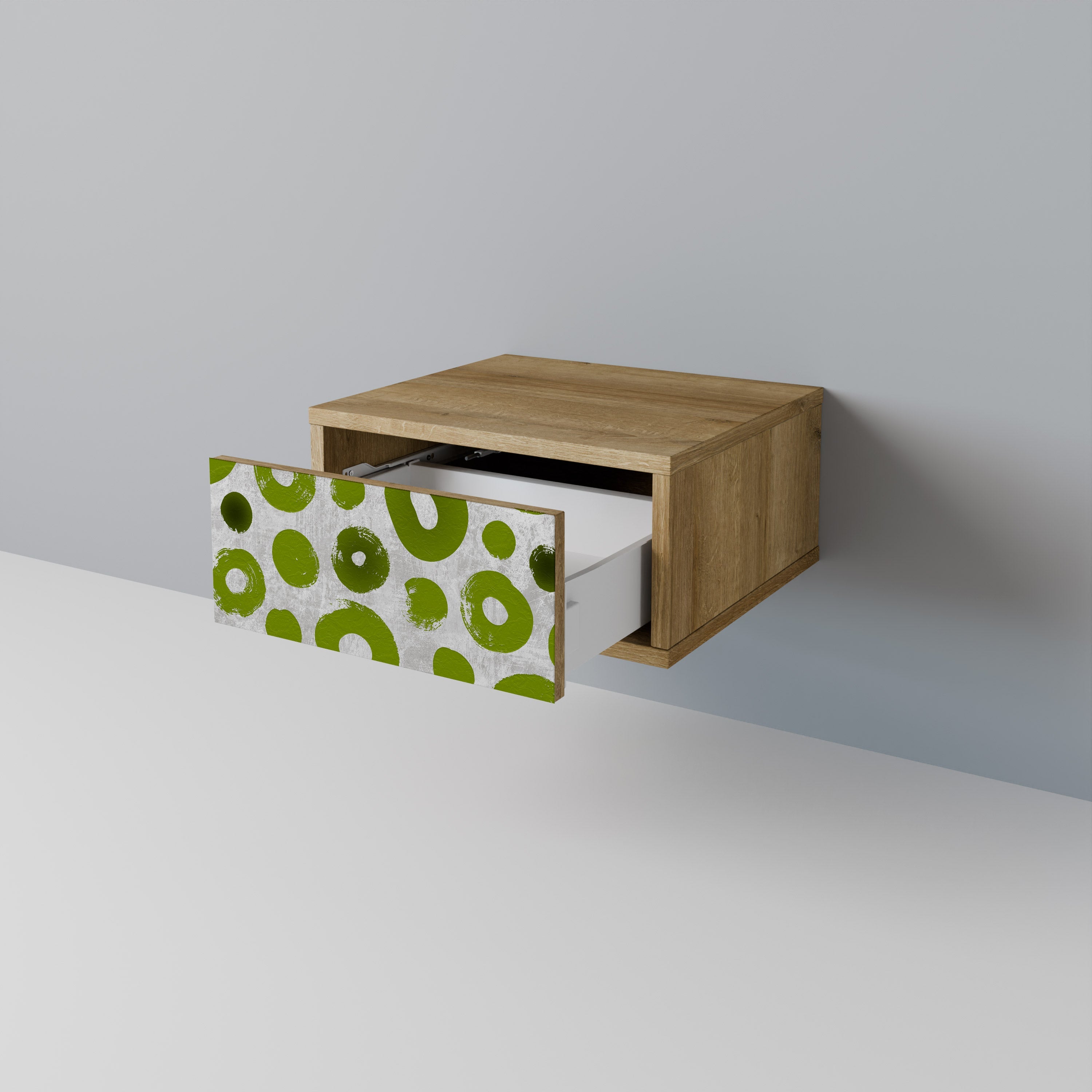 GREEN RHAPSODY Nachttisch in Eichenoptik