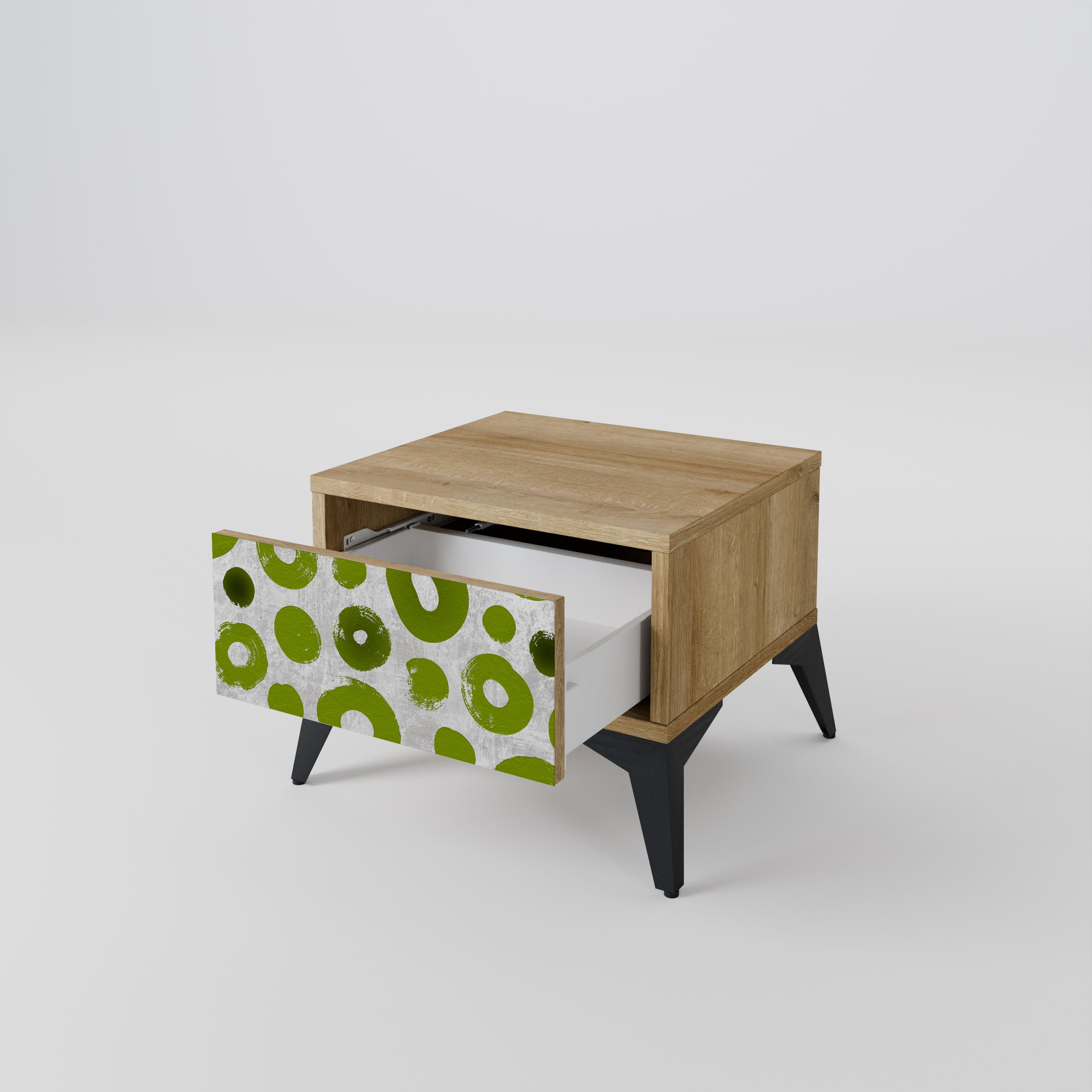 GREEN RHAPSODY Nachttisch in Eichenoptik