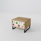 COLORFUL COSMOS Nightstand in Oak Effect