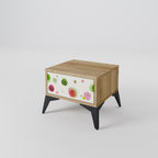 COLORFUL COSMOS Nightstand in Oak Effect