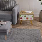 COLORFUL COSMOS Nightstand in Oak Effect