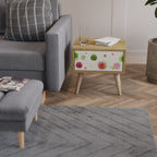 COLORFUL COSMOS Nightstand in Oak Effect