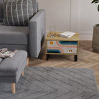 TWO HALVES Nachttisch in Eiche-Optik