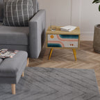 TWO HALVES Nachttisch in Eiche-Optik