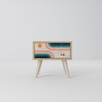 TWO HALVES Nachttisch in Eiche-Optik